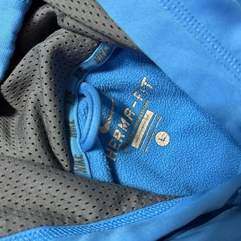 Nike Therma Fit Pullover Hoodie Knockout Annihilator Blue Swoosh  586289 404 Men